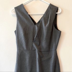 Banana Republic slate gray midi dress